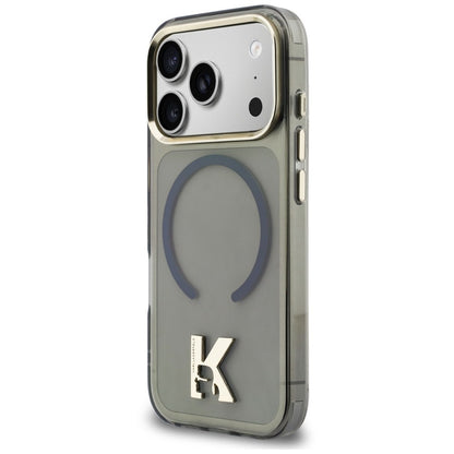 Husa MagSafe pentru Apple iPhone 18 Pro Max / 17 Pro Max, Karl Lagerfeld, IML Karl Head Logo, Neagra