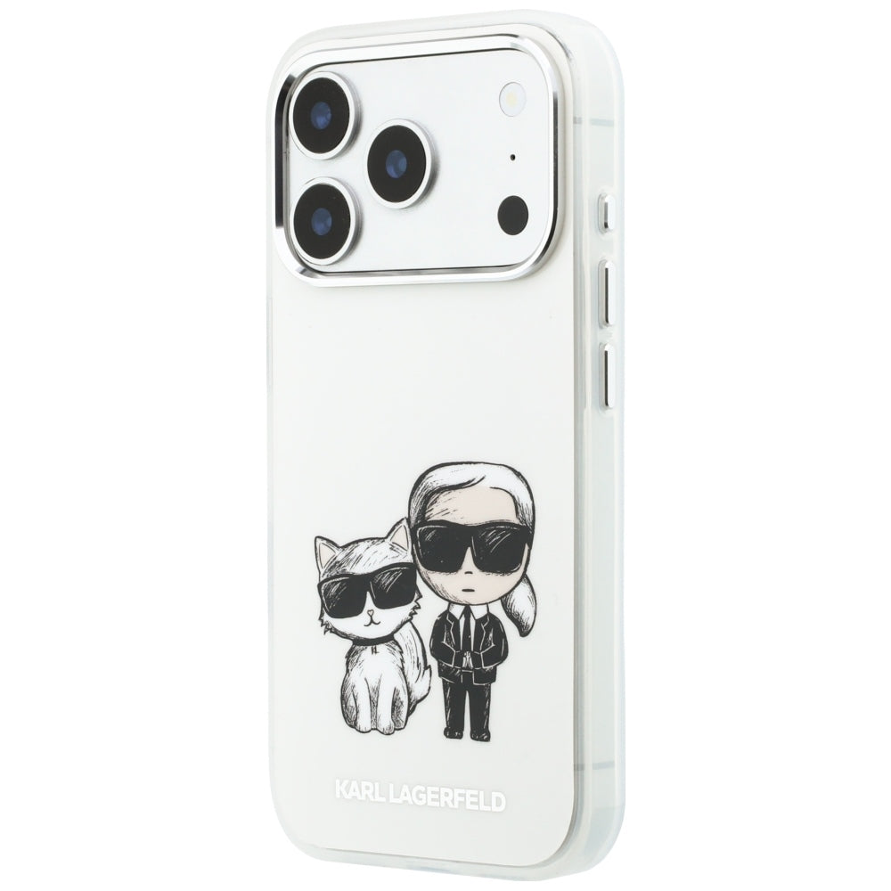 Husa MagSafe pentru Apple iPhone 18 Pro Max / 17 Pro Max, Karl Lagerfeld, IML KC Bodies Sketch Print, Bej