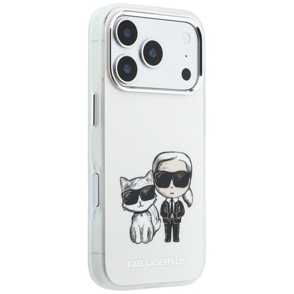 Husa MagSafe pentru Apple iPhone 18 Pro Max / 17 Pro Max, Karl Lagerfeld, IML KC Bodies Sketch Print, Bej