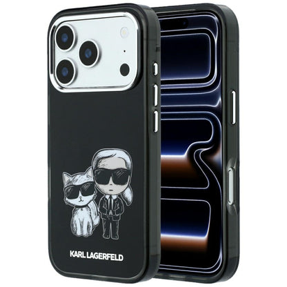Husa MagSafe pentru Apple iPhone 18 Pro Max / 17 Pro Max, Karl Lagerfeld, IML KC Bodies Sketch Print, Neagra