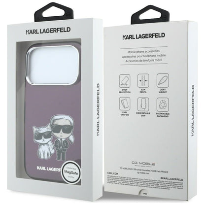 Husa MagSafe pentru Apple iPhone 18 Pro Max / 17 Pro Max, Karl Lagerfeld, IML KC Bodies Sketch Print, Visinie