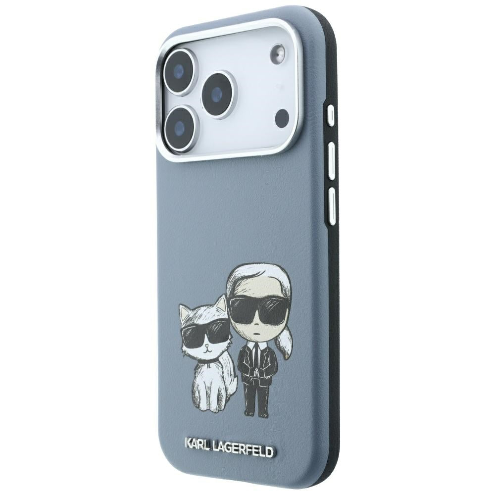 Husa MagSafe pentru Apple iPhone 18 Pro Max / 17 Pro Max, Karl Lagerfeld, KC Bodies Sketch, Bleu