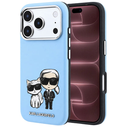 Husa MagSafe pentru Apple iPhone 18 Pro Max / 17 Pro Max, Karl Lagerfeld, KC Bodies Sketch, Bleu