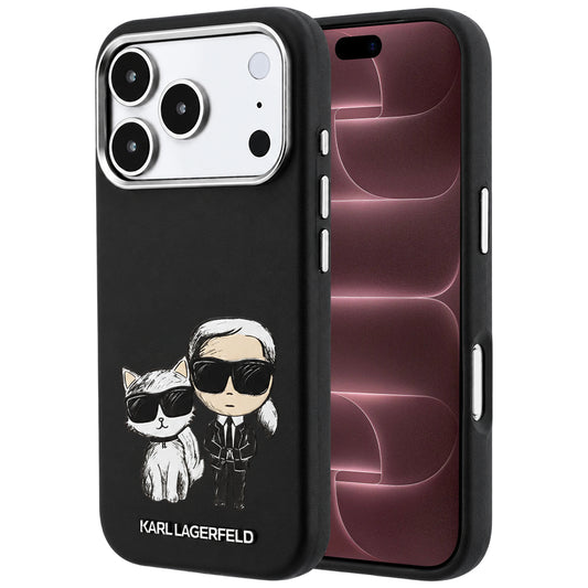Husa MagSafe pentru Apple iPhone 18 Pro Max / 17 Pro Max, Karl Lagerfeld, KC Bodies Sketch, Neagra