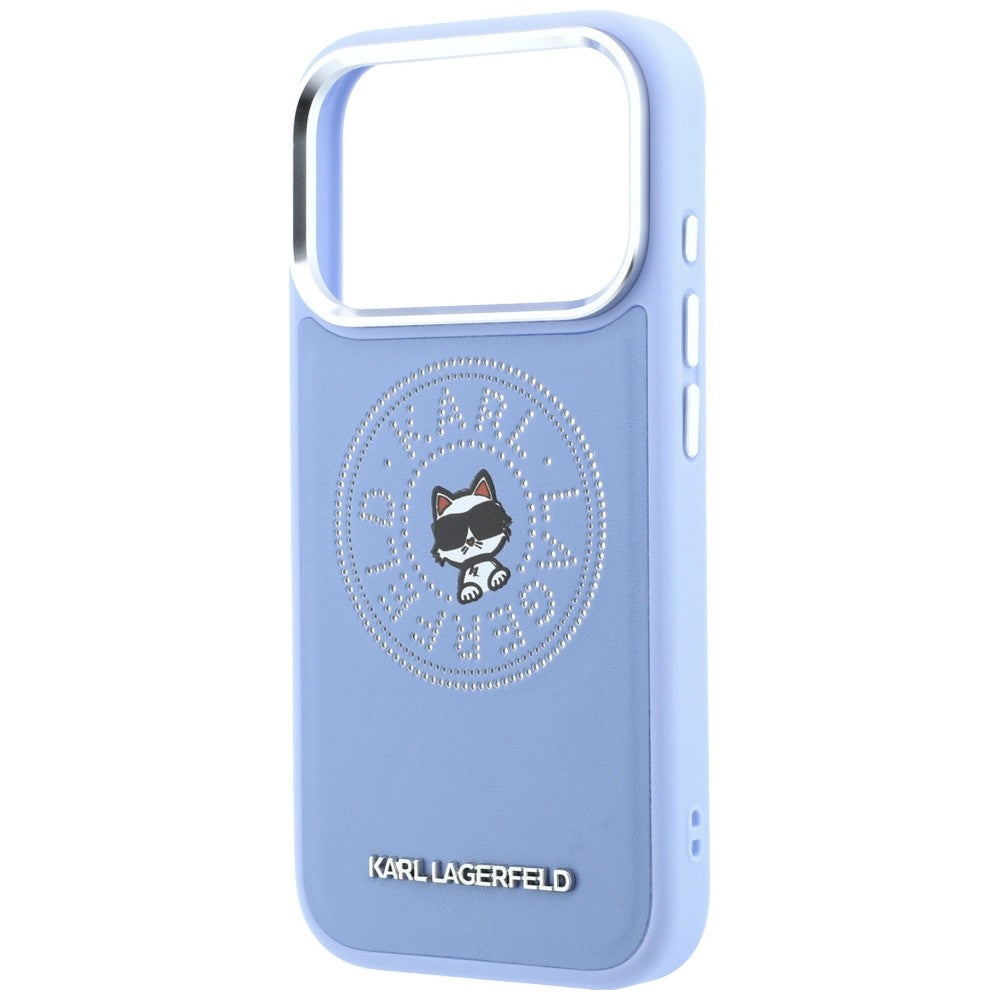 Husa MagSafe pentru Apple iPhone 18 Pro Max / 17 Pro Max, Karl Lagerfeld, Point and Choupette Sketch, Bleu