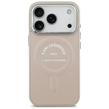 Husa MagSafe pentru Apple iPhone 18 Pro Max / 17 Pro Max, Karl Lagerfeld, Ring Karl RSG Logo, Roz