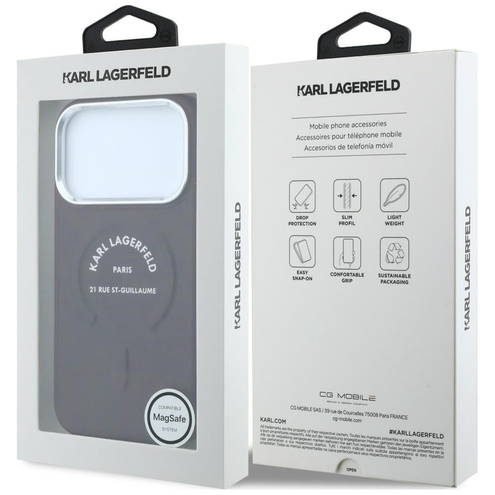 Husa MagSafe pentru Apple iPhone 18 Pro Max / 17 Pro Max, Karl Lagerfeld, Ring Karl RSG Logo, Visinie