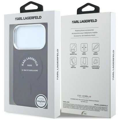 Husa MagSafe pentru Apple iPhone 18 Pro Max / 17 Pro Max, Karl Lagerfeld, Ring Karl RSG Logo, Visinie