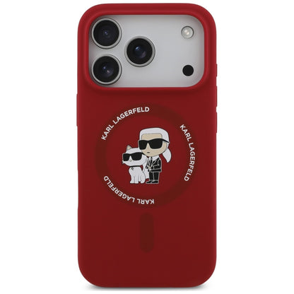 Husa MagSafe pentru Apple iPhone 18 Pro Max / 17 Pro Max, Karl Lagerfeld, Silicone Ring Karl & Choupette, Rosie