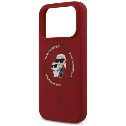 Husa MagSafe pentru Apple iPhone 18 Pro Max / 17 Pro Max, Karl Lagerfeld, Silicone Ring Karl & Choupette, Rosie