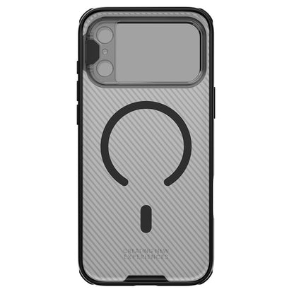 Husa MagSafe pentru Apple iPhone 18 Pro Max / 17 Pro Max, Nillkin, CamShield Prop, Neagra Transparenta