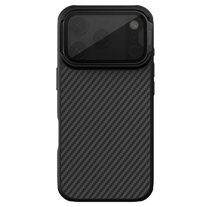 Husa MagSafe pentru Apple iPhone 18 Pro Max / 17 Pro Max, Nillkin, CarboProp with Transparent Black Lens Cover, Neagra
