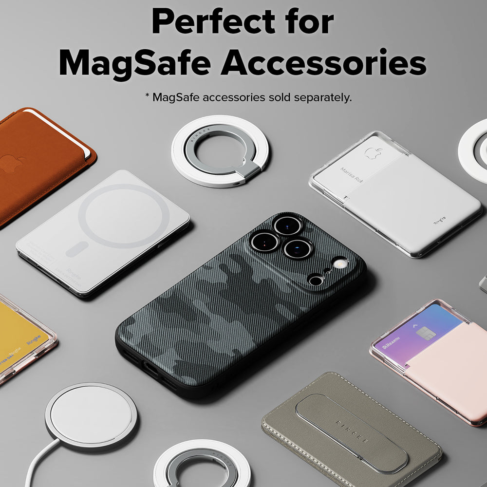 Husa MagSafe pentru Apple iPhone 18 Pro Max / 17 Pro Max, Ringke, Onyx, Camuflaj