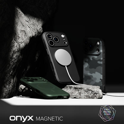 Husa MagSafe pentru Apple iPhone 18 Pro Max / 17 Pro Max, Ringke, Onyx, Verde Inchis