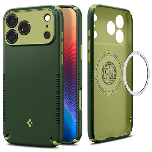 Husa MagSafe pentru Apple iPhone 18 Pro Max / 17 Pro Max, Spigen, Caseology Nano Pop Hybrid, Verde ACS12139