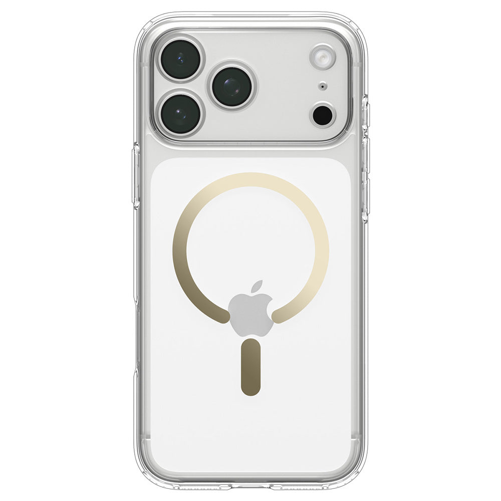 Husa MagSafe pentru Apple iPhone 18 Pro Max / 17 Pro Max, Spigen, Ultra Hybrid, Aurie Transparenta ACS12120