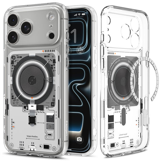 Husa MagSafe pentru Apple iPhone 18 Pro Max / 17 Pro Max, Spigen, Ultra Hybrid Neo One, Transparenta ACS12129