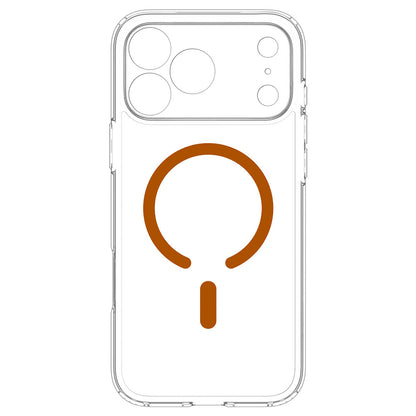 Husa MagSafe pentru Apple iPhone 18 Pro Max / 17 Pro Max, Spigen, Ultra Hybrid, Transparenta Portocalie ACS12122