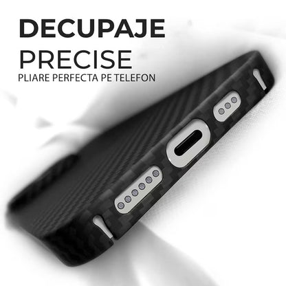 Husa MagSafe pentru Apple iPhone 18 Pro Max / 17 Pro Max, Techsuit, Aramid Fiber, Neagra