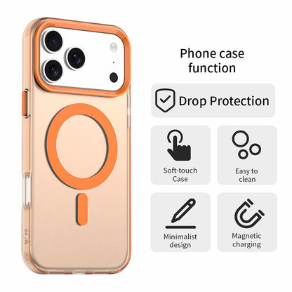 Husa MagSafe pentru Apple iPhone 18 Pro Max / 17 Pro Max, Techsuit, CandyCase, Portocalie
