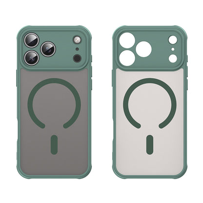 Husa MagSafe pentru Apple iPhone 18 Pro Max / 17 Pro Max, Techsuit, HaloFrost II, Verde