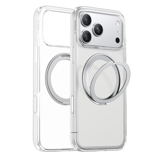 Husa MagSafe pentru Apple iPhone 18 Pro Max / 17 Pro Max, Torras, Ostand O1 Guardian, Transparenta