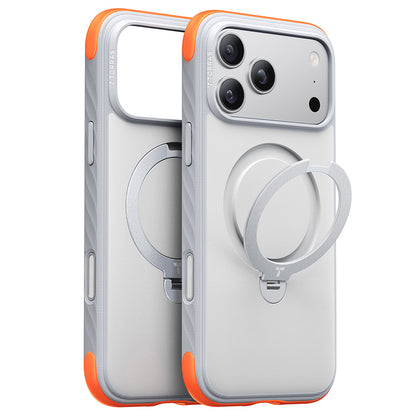 Husa MagSafe pentru Apple iPhone 18 Pro Max / 17 Pro Max, Torras, Ostand Q3 Rugged, Alba