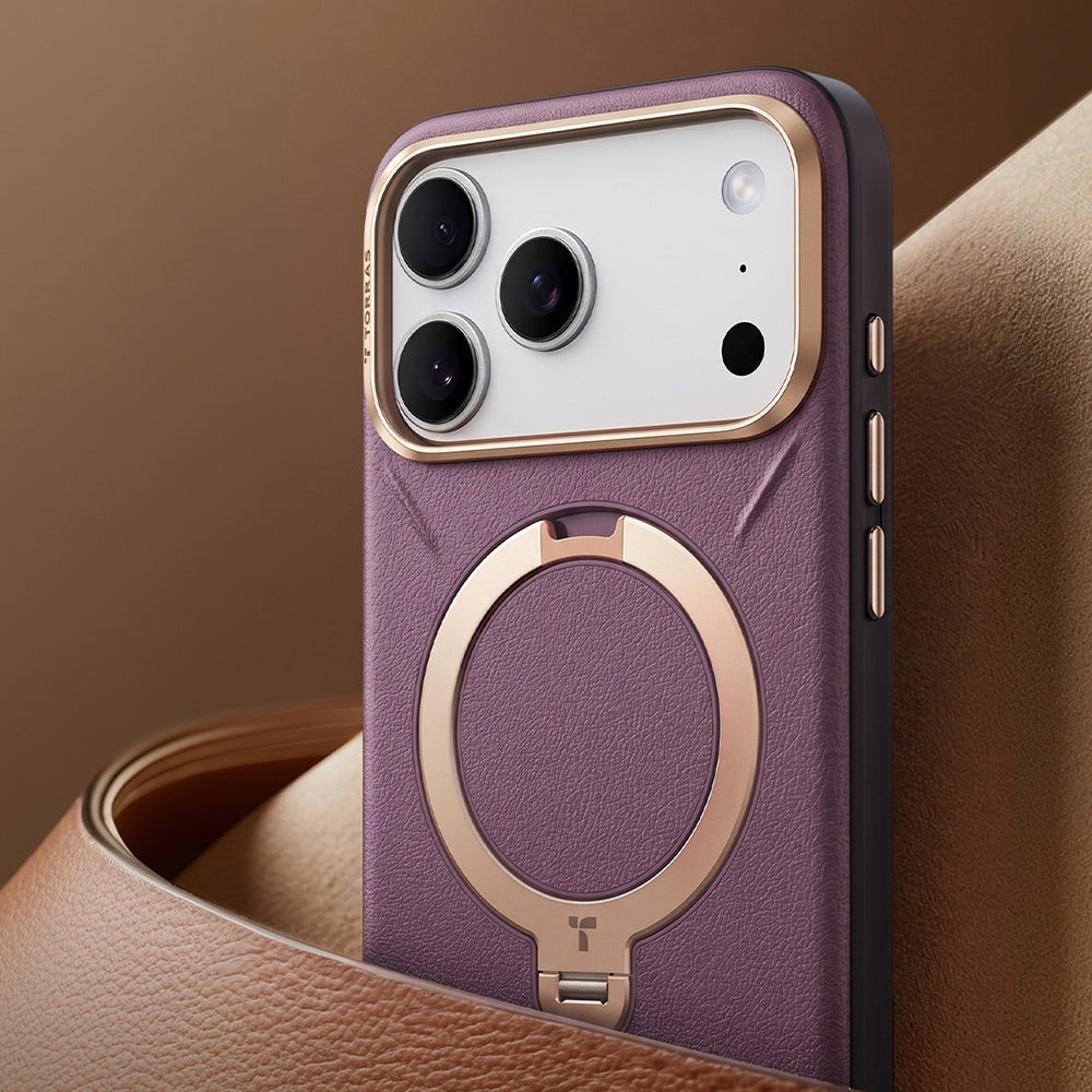 Husa MagSafe pentru Apple iPhone 18 Pro Max / 17 Pro Max, Torras, QPRO Leather, Neagra
