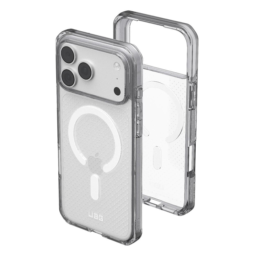 Husa MagSafe pentru Apple iPhone 18 Pro Max / 17 Pro Max, Urban Armor Gear, Dot, Argintie