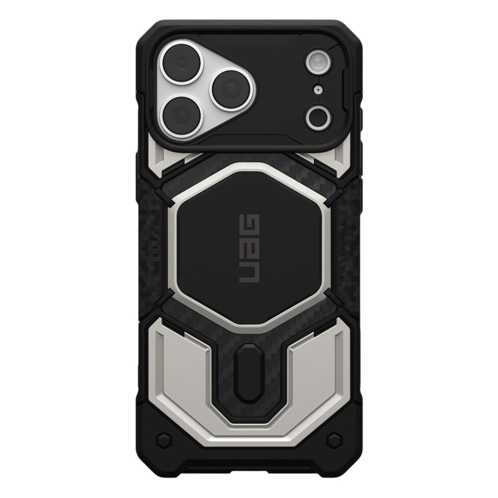 Husa MagSafe pentru Apple iPhone 18 Pro Max / 17 Pro Max, Urban Armor Gear, Monarch Pro, Gri