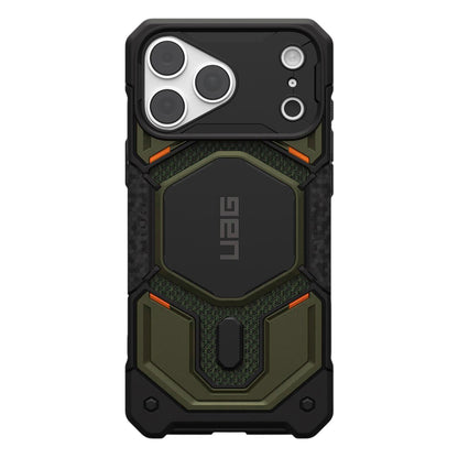 Husa MagSafe pentru Apple iPhone 18 Pro Max / 17 Pro Max, Urban Armor Gear, Monarch Pro Kevlar, Verde