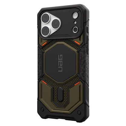 Husa MagSafe pentru Apple iPhone 18 Pro Max / 17 Pro Max, Urban Armor Gear, Monarch Pro Kevlar, Verde