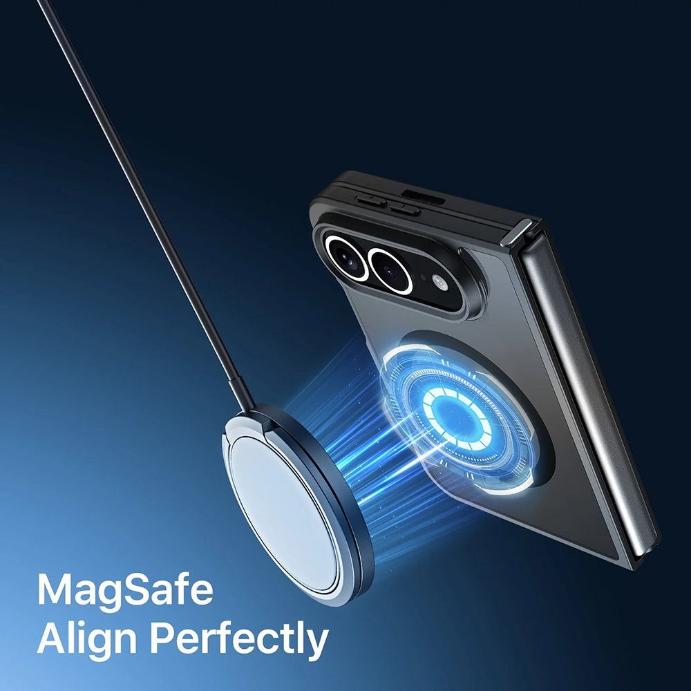 Husa MagSafe pentru Apple iPhone Duo, DUX DUCIS, Aimo, Neagra