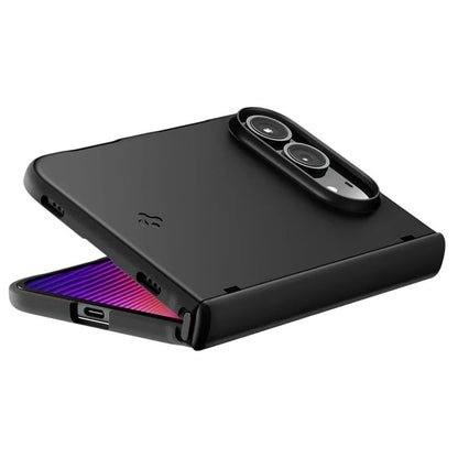 Husa MagSafe pentru Apple iPhone Duo, Spigen, Thintech Pro, Neagra ACS11696