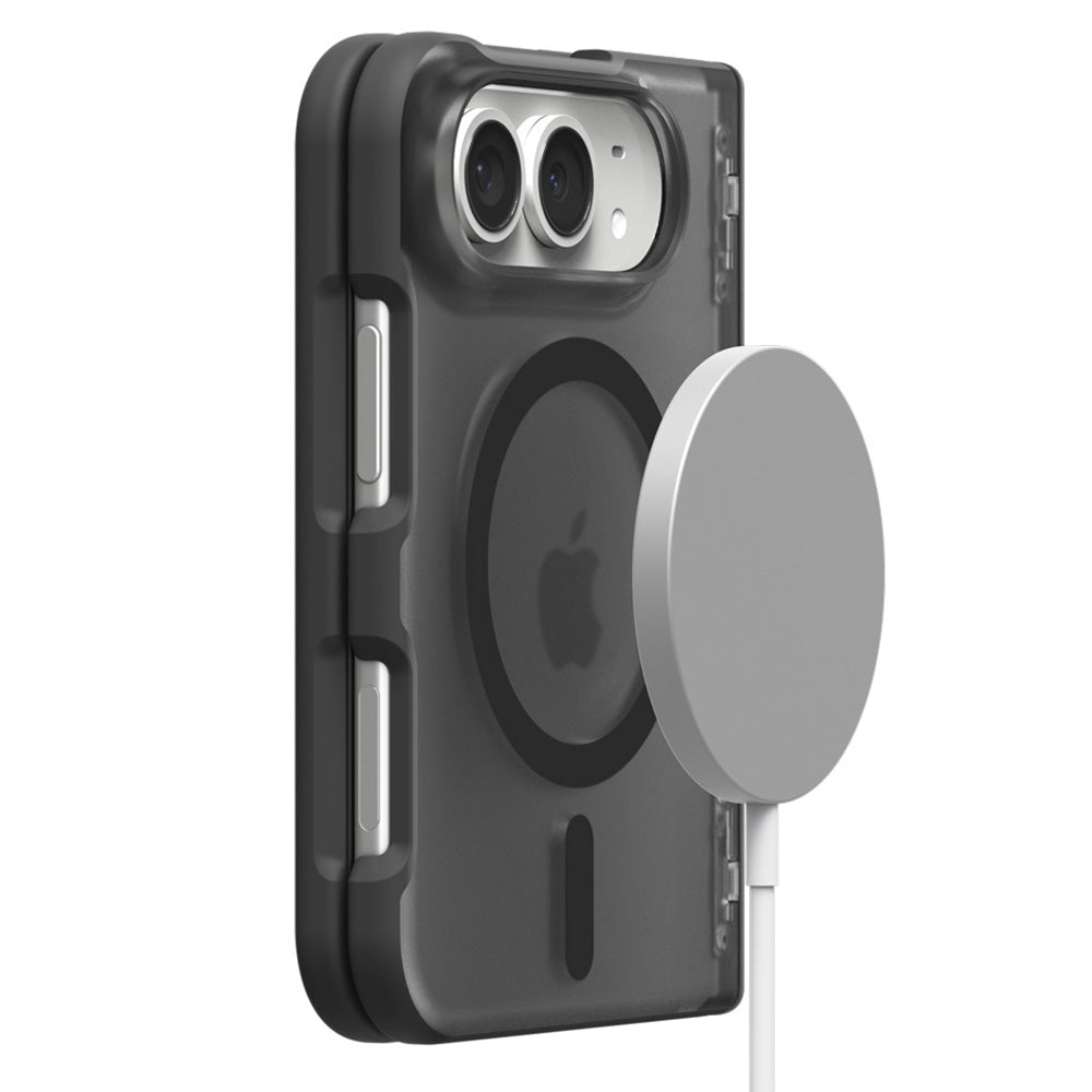 Husa MagSafe pentru Apple iPhone Duo, Spigen, Ultra Hybrid Pro, Neagra Satinata ACS11689