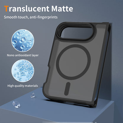 Husa MagSafe pentru Apple iPhone Duo, Techsuit, PureFrost, Neagra Satinata