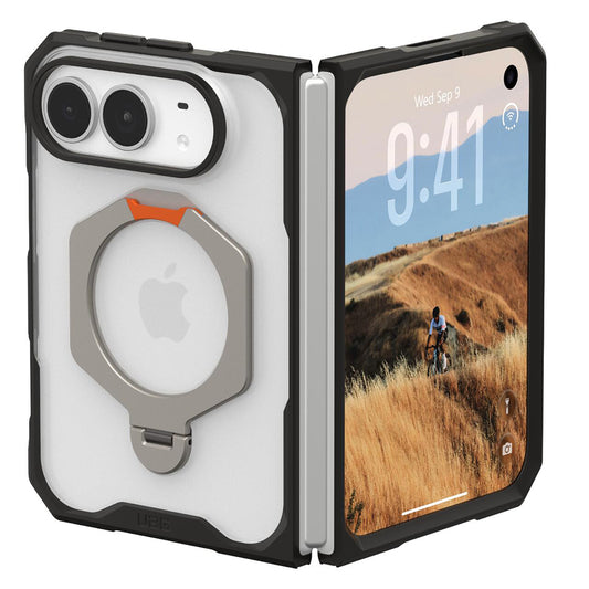 Husa MagSafe pentru Apple iPhone Duo, Urban Armor Gear, Mouve XTE, Transparenta