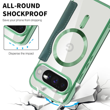 Husa MagSafe pentru Google Pixel 10 Pro XL, Techsuit, SmartMag Book, Verde