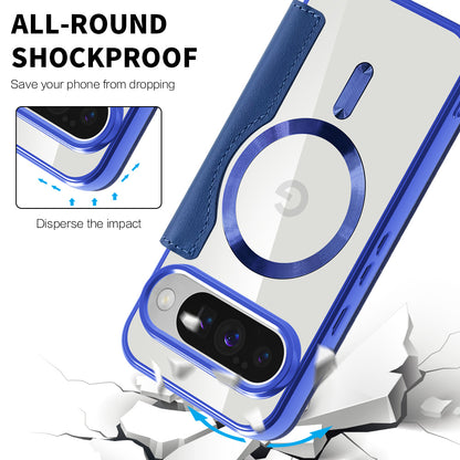 Husa MagSafe pentru Google Pixel 10 Pro / 10, Techsuit, SmartMag Book, Albastra