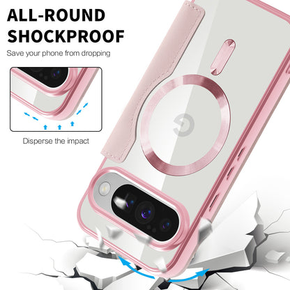 Husa MagSafe pentru Google Pixel 10 Pro / 10, Techsuit, SmartMag Book, Roz