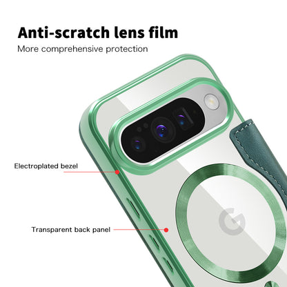 Husa MagSafe pentru Google Pixel 10 Pro / 10, Techsuit, SmartMag Book, Verde