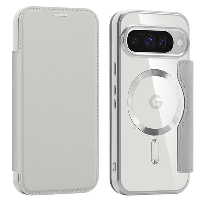 Husa MagSafe pentru Google Pixel 10 Pro / 10, Techsuit, SmartMag Book, Gri