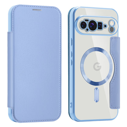 Husa MagSafe pentru Google Pixel 10 Pro XL, Techsuit, SmartMag Book, Bleu