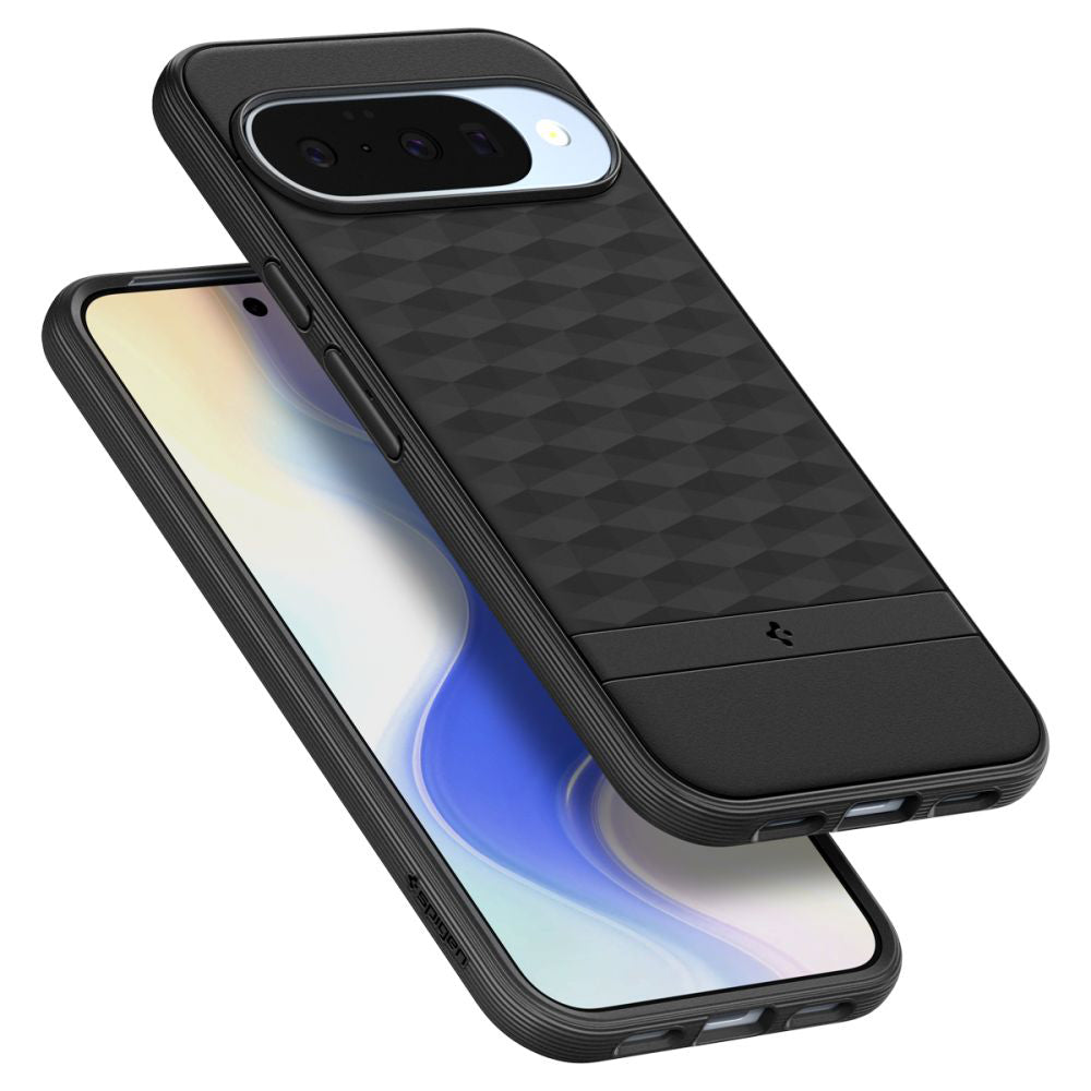 Husa MagSafe pentru Google Pixel 10 Pro / 10, Spigen, Caseology Parallax, Neagra Mata ACS09708