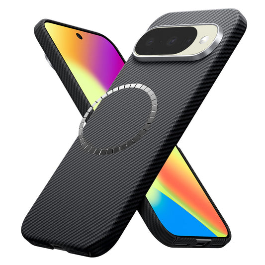 Husa MagSafe pentru Google Pixel 10 Pro / 10, Techsuit, Aramid Fiber, Neagra