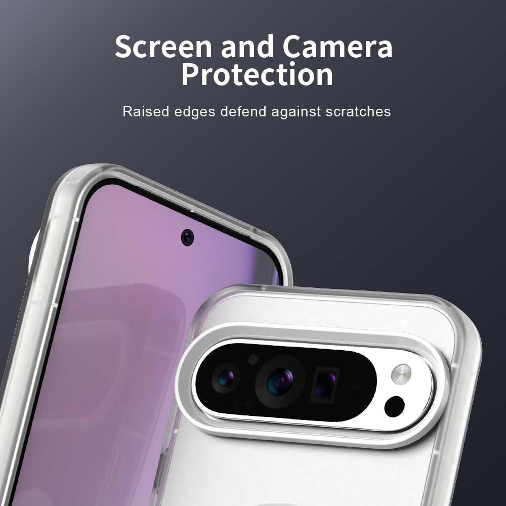 Husa MagSafe pentru Google Pixel 10 Pro / 10, Techsuit, CandyCase, Alba