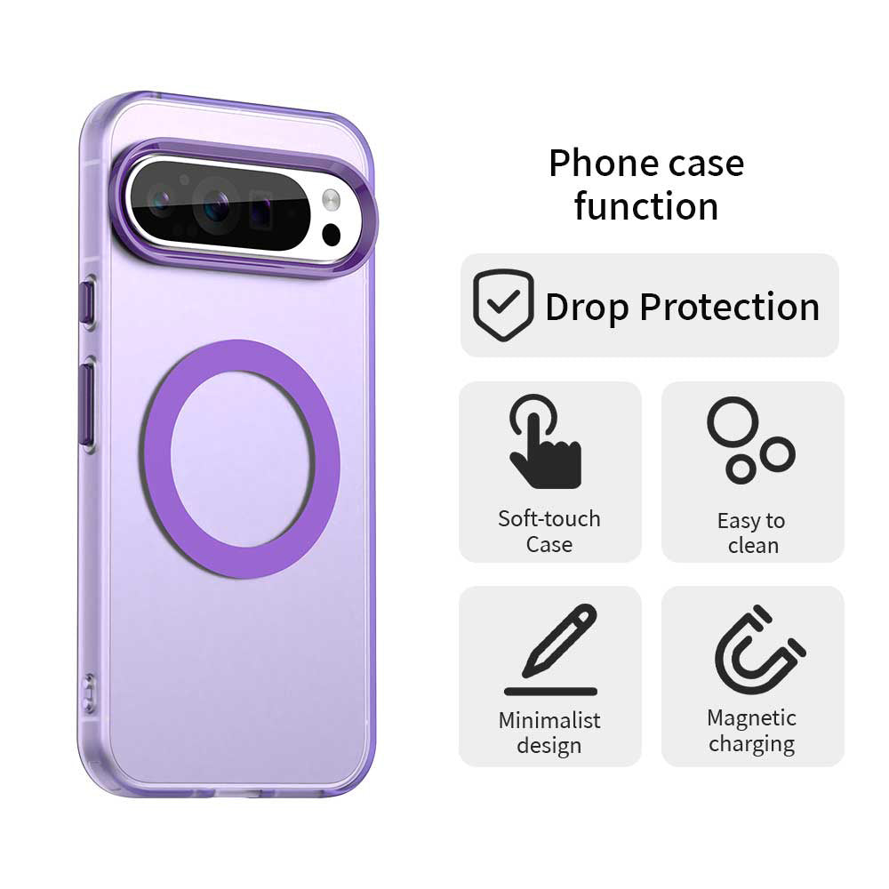 Husa MagSafe pentru Google Pixel 10 Pro / 10, Techsuit, CandyCase, Mov