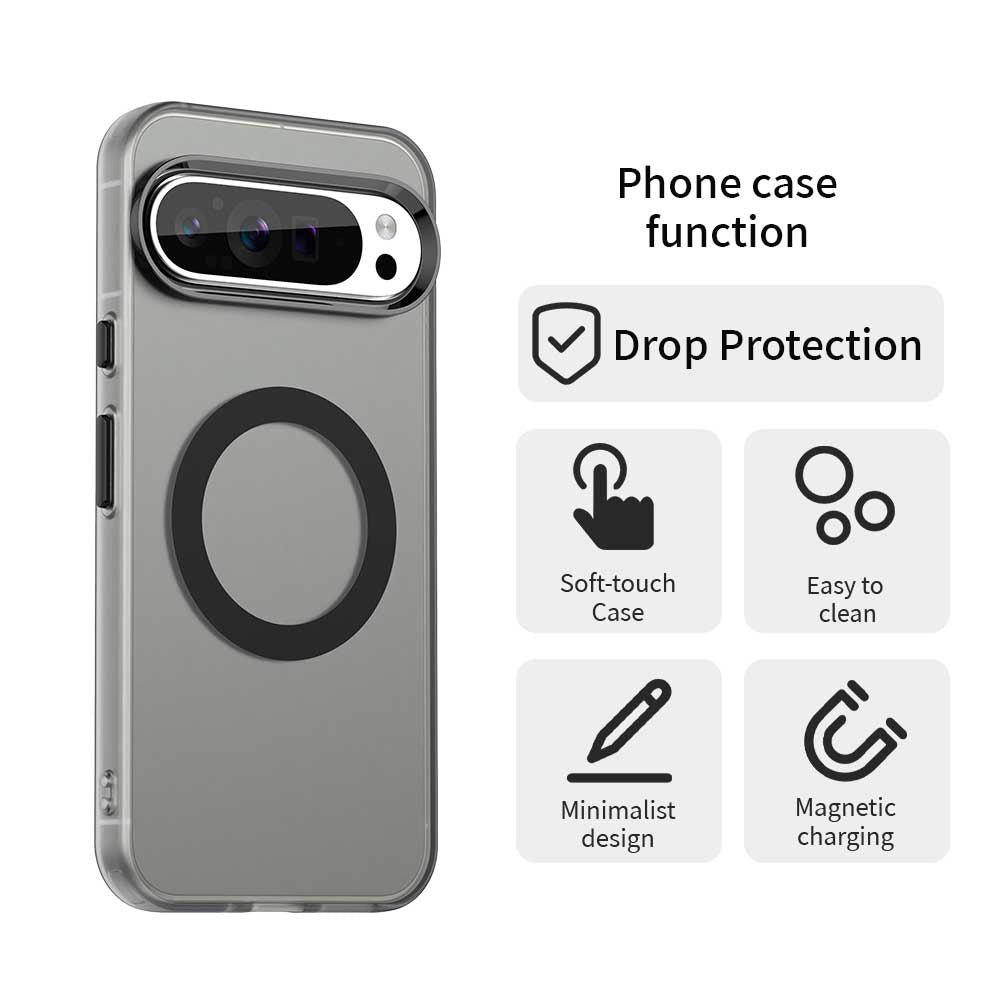 Husa MagSafe pentru Google Pixel 10 Pro / 10, Techsuit, CandyCase, Neagra