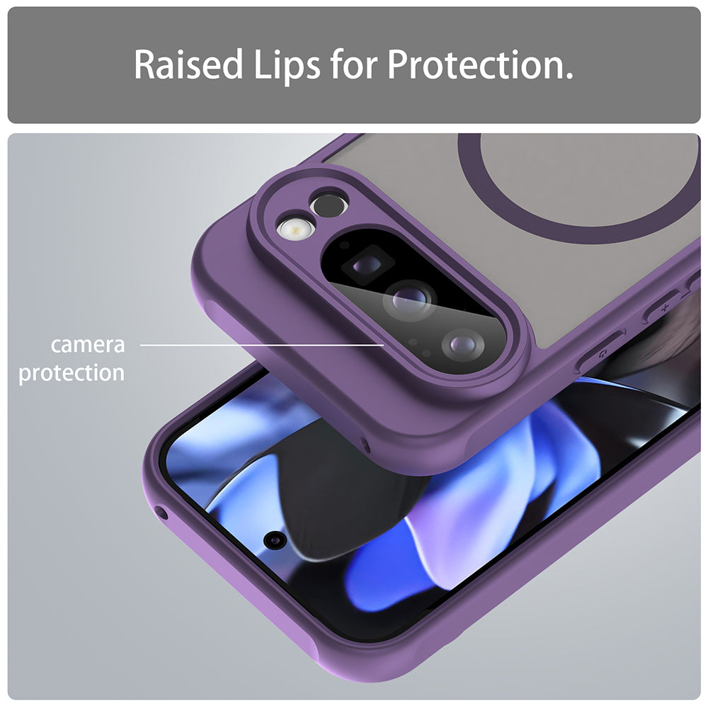 Husa MagSafe pentru Google Pixel 10 Pro, Techsuit, HaloFrost II, Mov