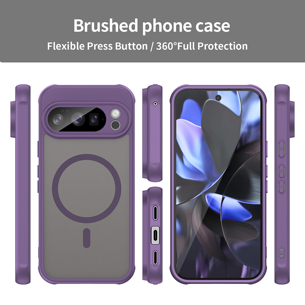 Husa MagSafe pentru Google Pixel 10 Pro, Techsuit, HaloFrost II, Mov